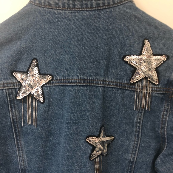 Sunset and Spring women’s denim jacket embellished - Picture 11 of 12